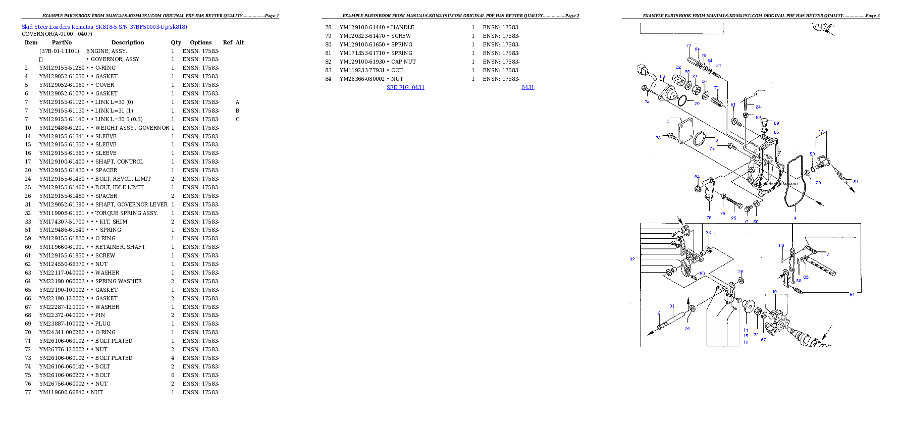 Protected: SK818-5 S/N 37BF50003-Up Partsbook