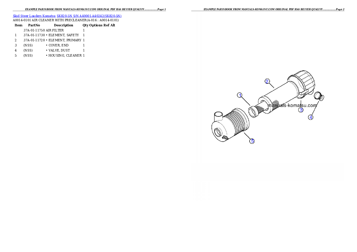 Protected: SK820-5N S/N A40001-A40242 Partsbook