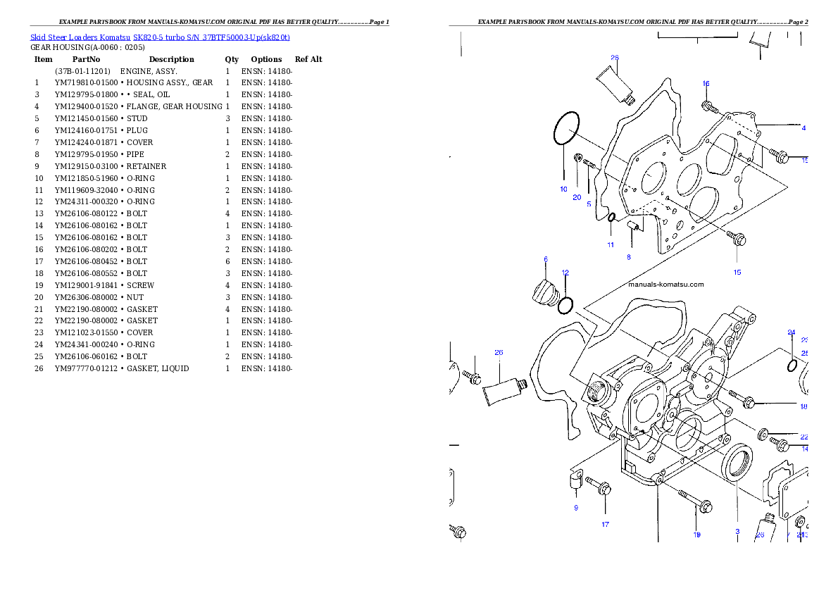 Protected: SK820-5 turbo S/N 37BTF50003-Up Partsbook