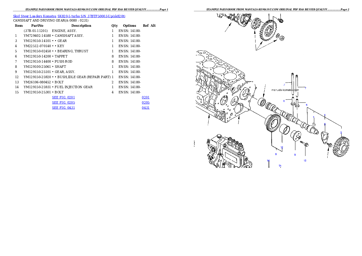 Protected: SK820-5 turbo S/N 37BTF50003-Up Partsbook