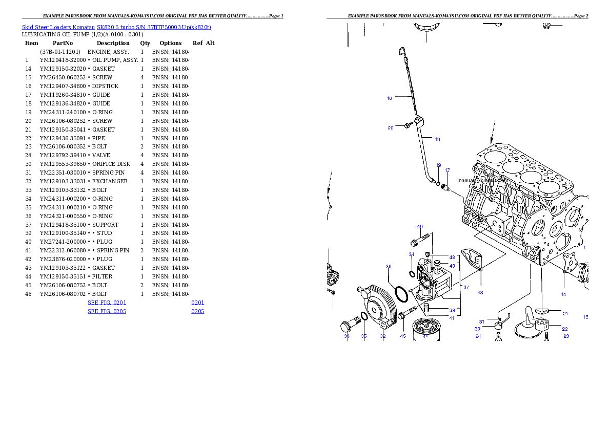 Protected: SK820-5 turbo S/N 37BTF50003-Up Partsbook