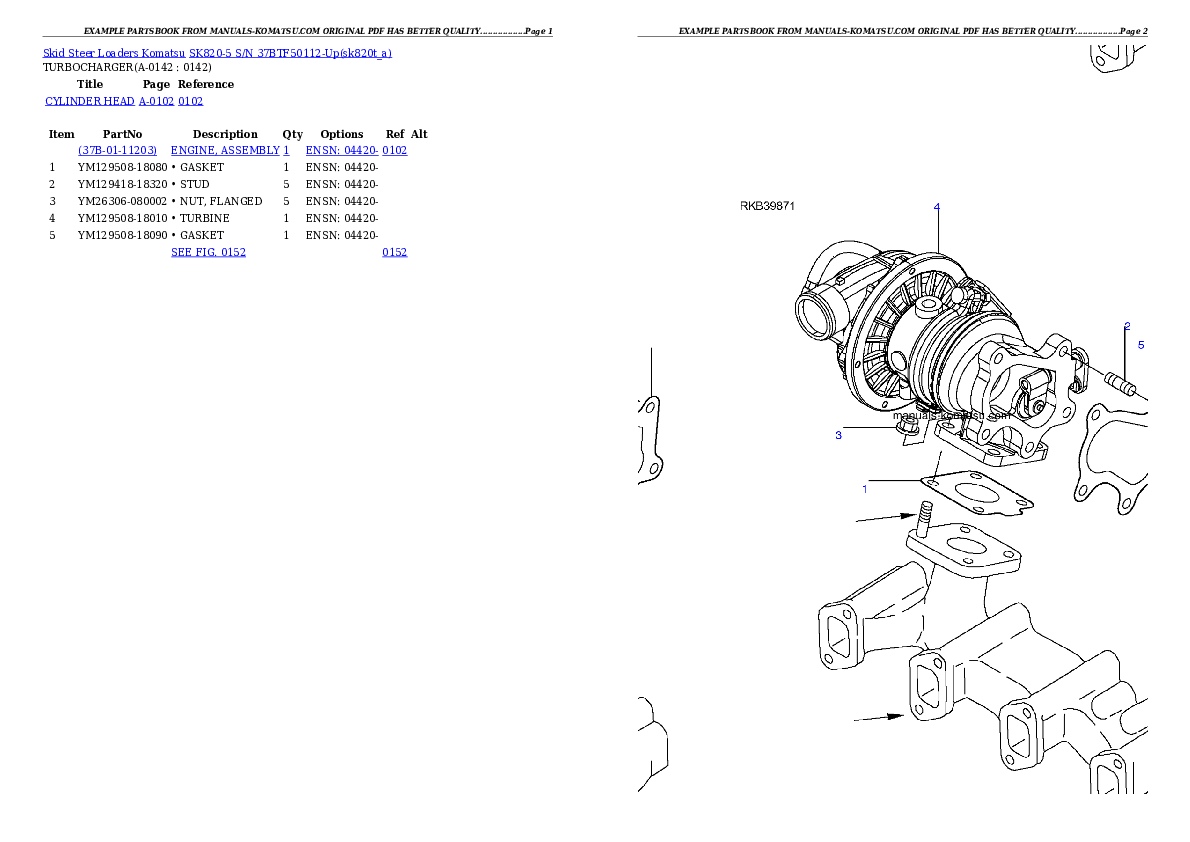 Protected: SK820-5 S/N 37BTF50112-Up Partsbook