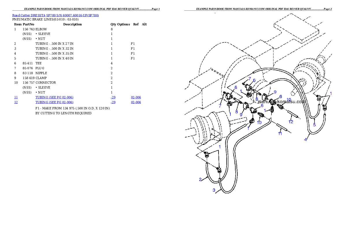 Protected: SP780 S/N 60007,60016-UP Partsbook