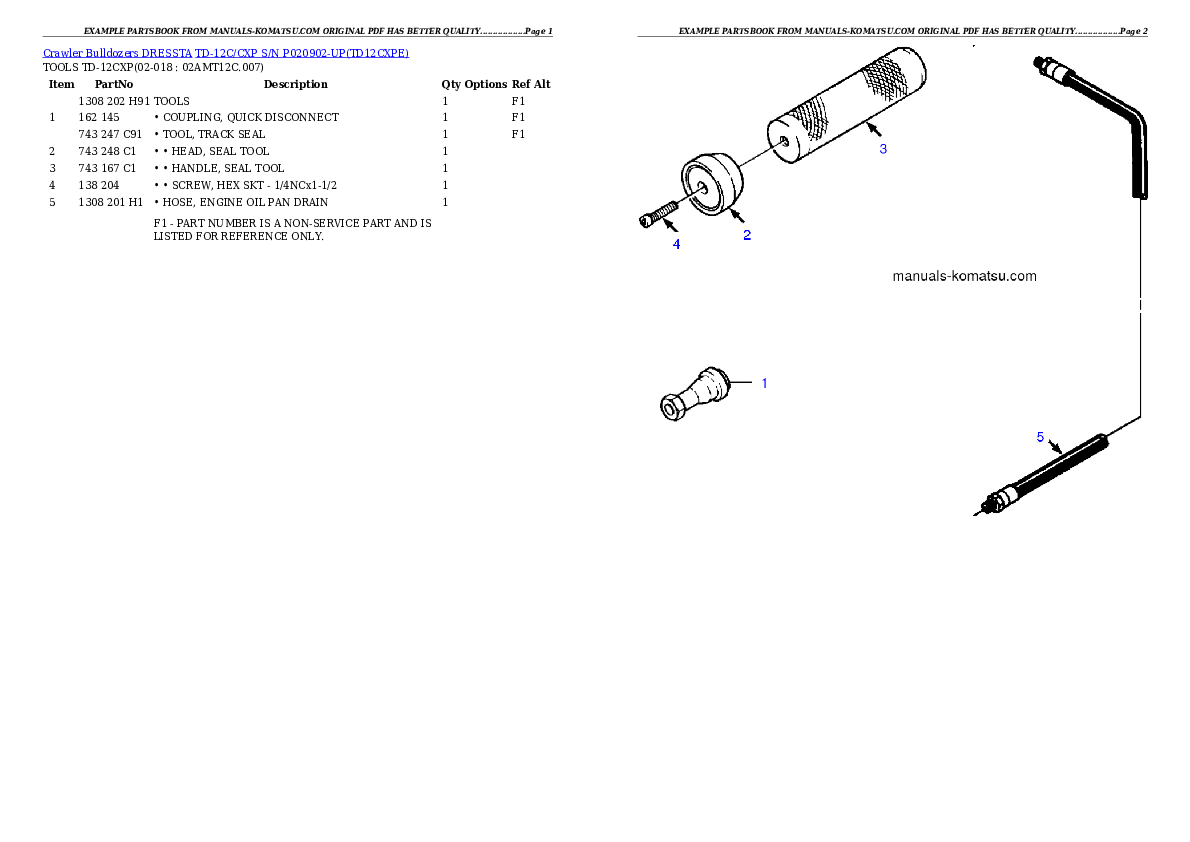 Protected: TD-12C/CXP S/N P020902-UP Partsbook