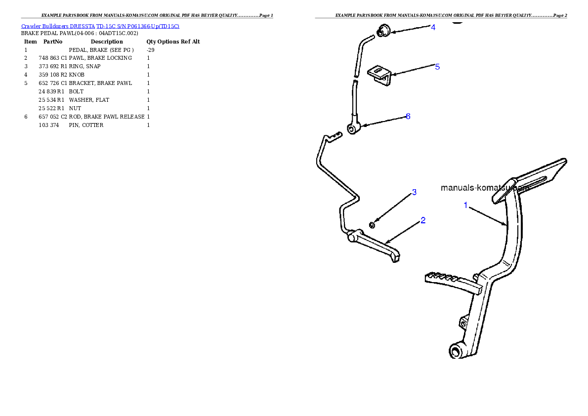 Protected: TD-15C S/N P061366-Up Partsbook