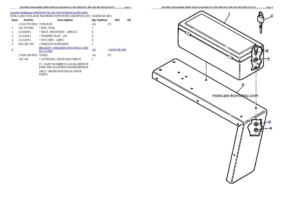 Protected: TD-15E S/N P030916-Up Partsbook