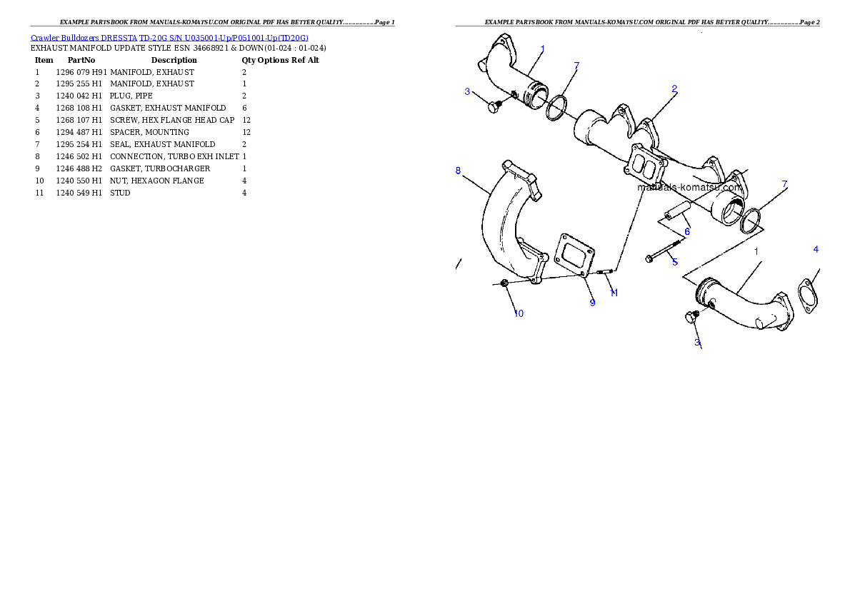 Protected: TD-20G S/N U035001-Up/P051001-Up Partsbook