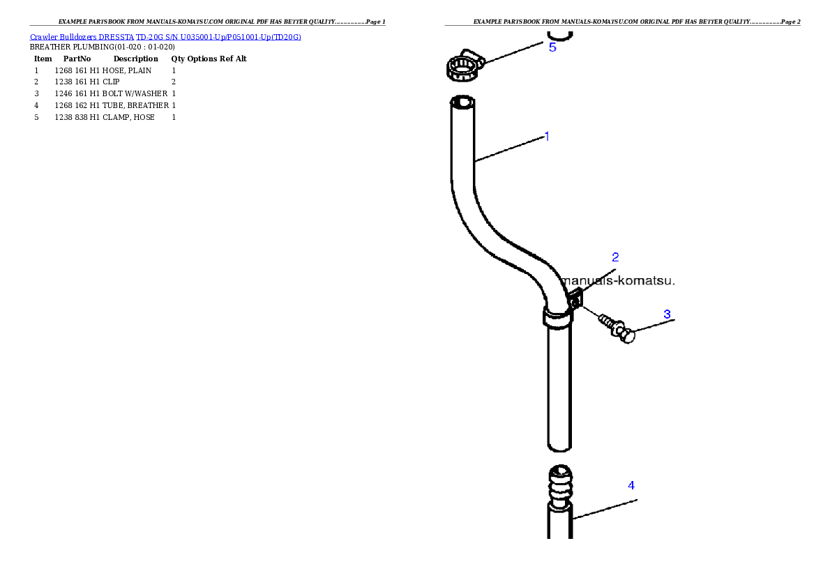 Protected: TD-20G S/N U035001-Up/P051001-Up Partsbook