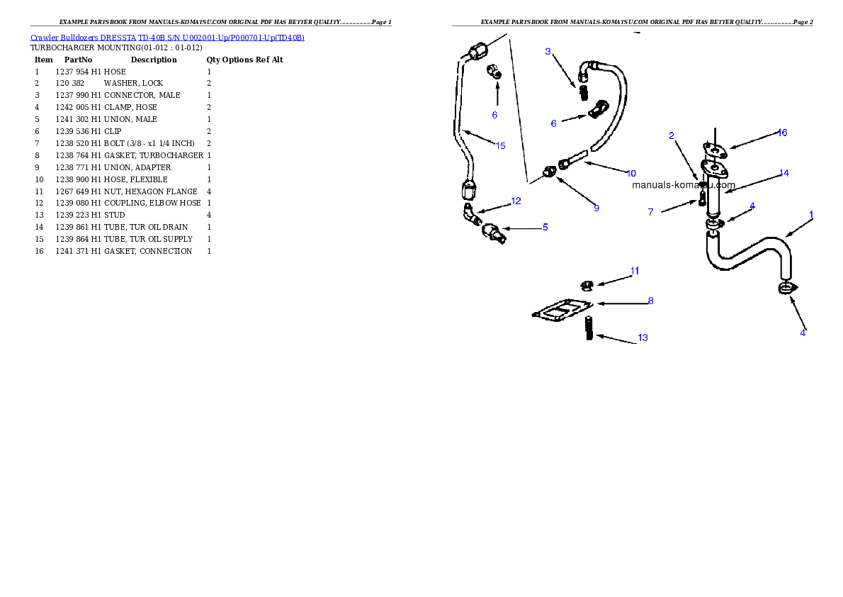 Protected: TD-40B S/N U002001-Up/P000701-Up Partsbook