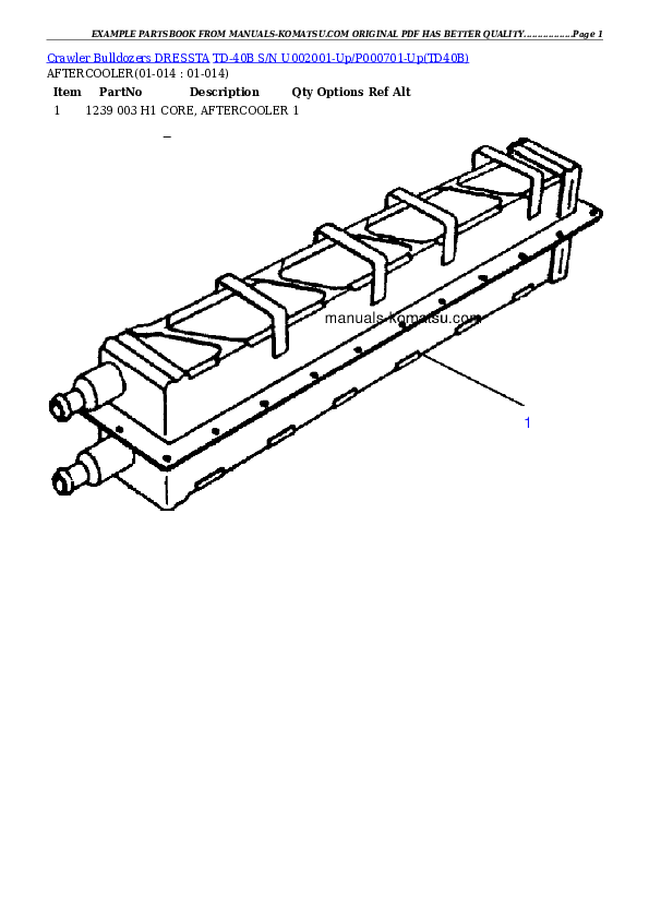 Protected: TD-40B S/N U002001-Up/P000701-Up Partsbook