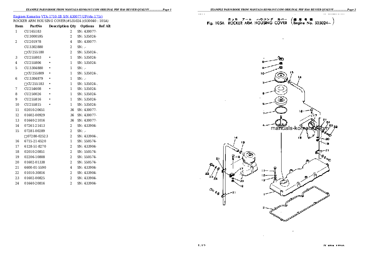 Protected: VTA-1710-1B S/N 430077-UP Partsbook