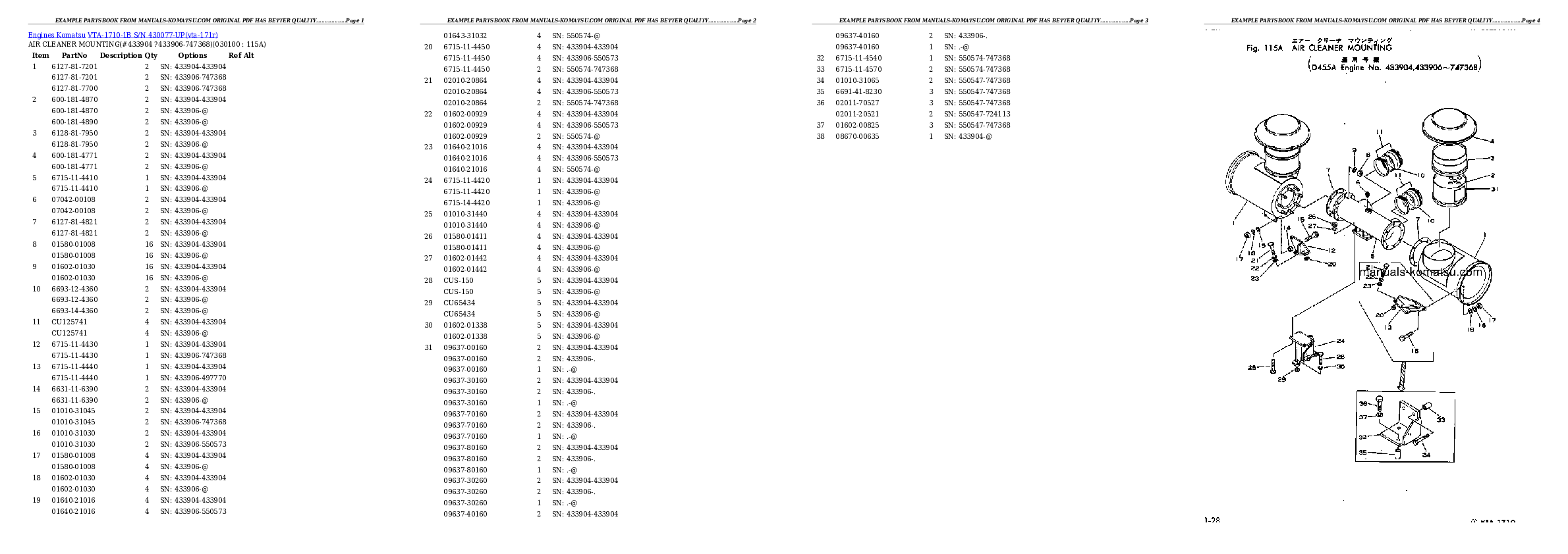 Protected: VTA-1710-1B S/N 430077-UP Partsbook