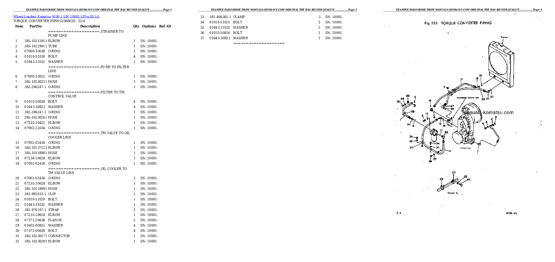 Protected: W30-1 S/N 10001-UP Partsbook