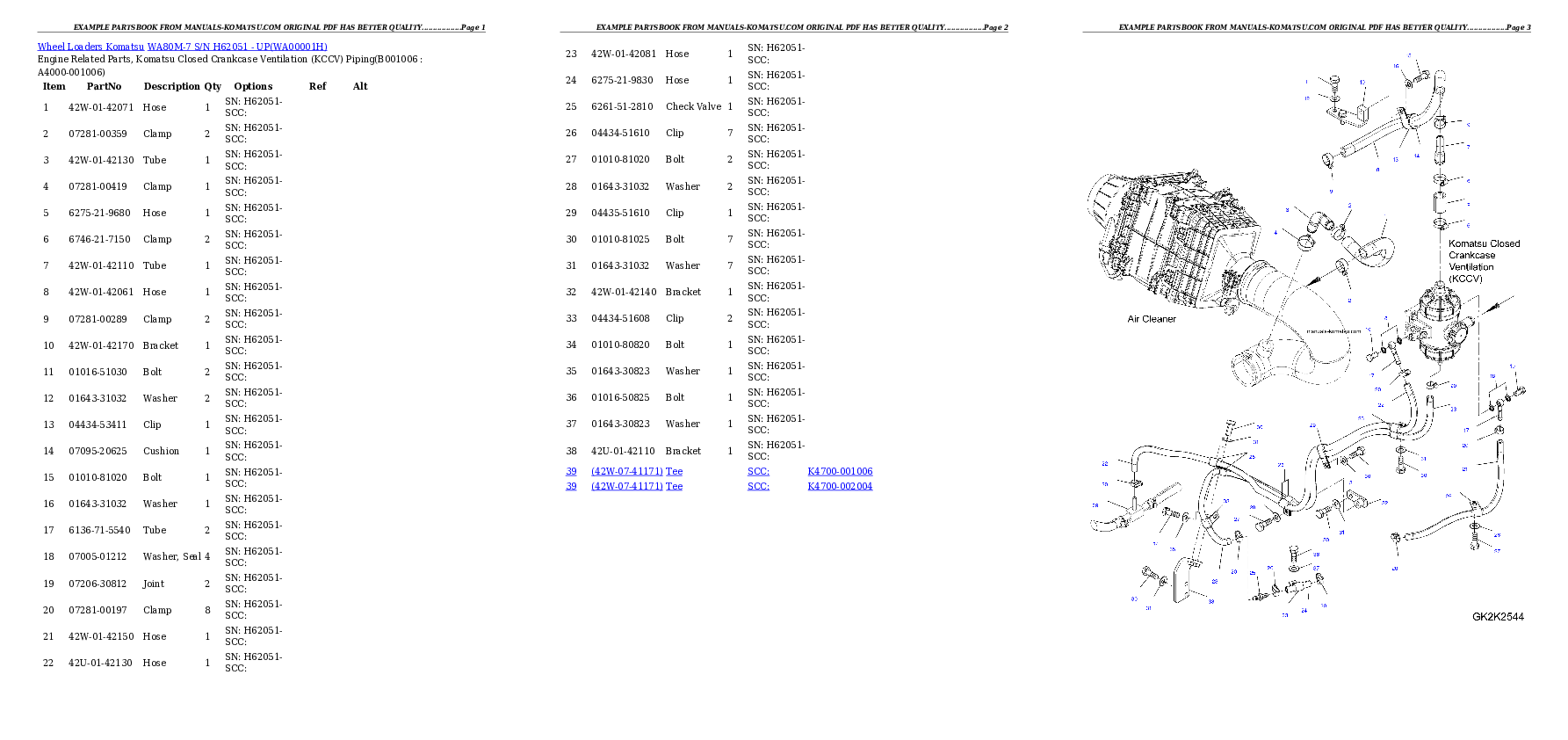 Protected: WA80M-7 S/N H62051 – UP Partsbook