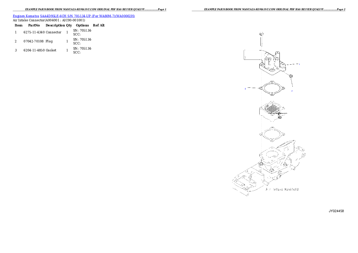 Protected: SAA4D95LE-6CH S/N 705134-UP (For WA80M-7) Partsbook