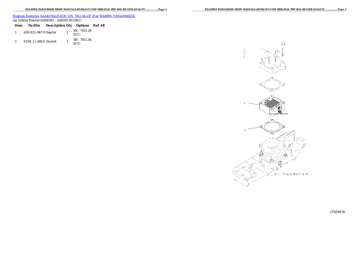 Protected: SAA4D95LE-6CH S/N 705134-UP (For WA80M-7) Partsbook