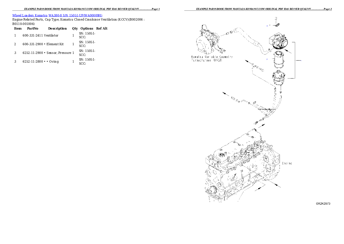 Protected: WA380-8 S/N 15051-UP Partsbook