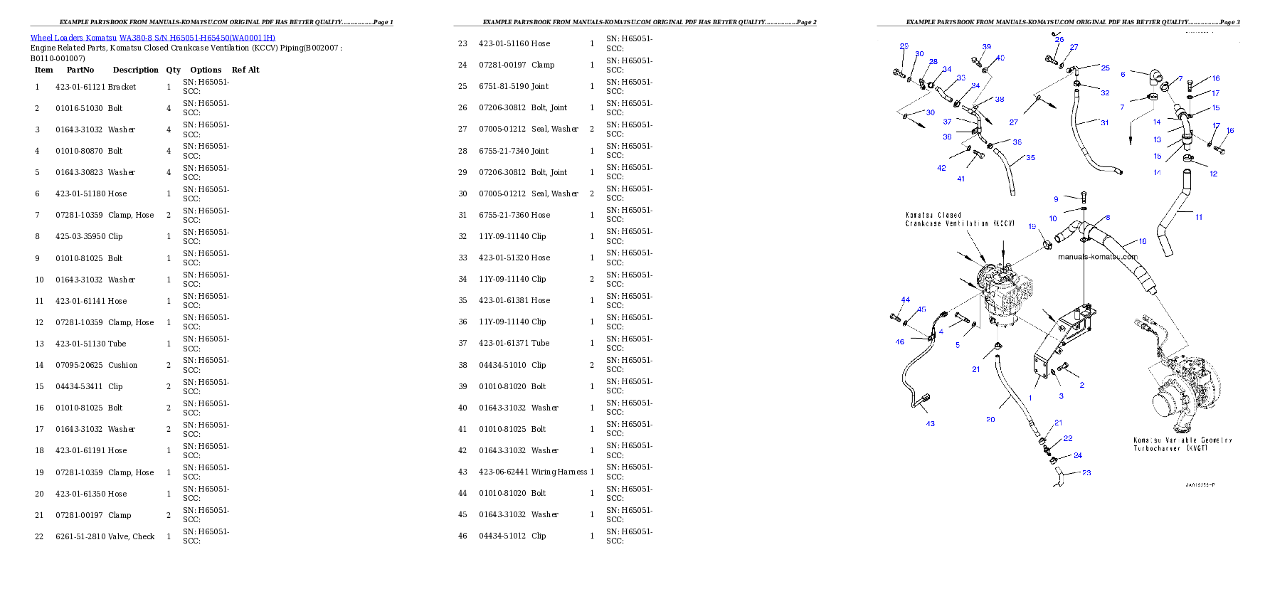 Protected: WA380-8 S/N H65051-H65450 Partsbook