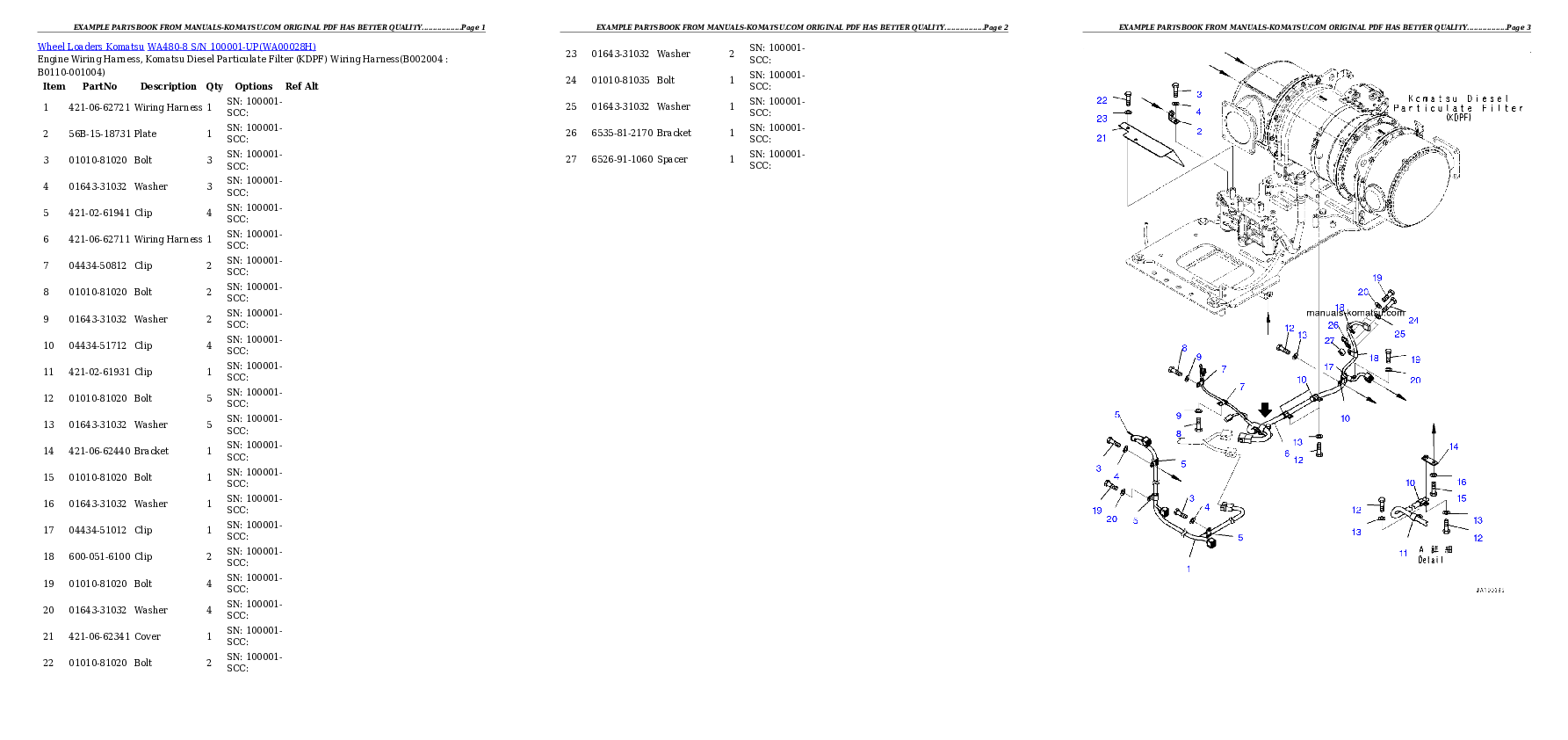 Protected: WA480-8 S/N 100001-UP Partsbook