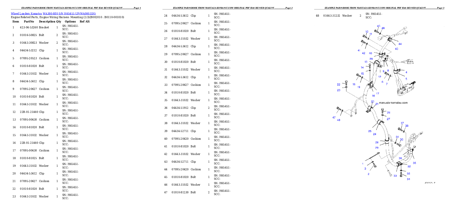 Protected: WA380-8E0 S/N H65451-UP Partsbook