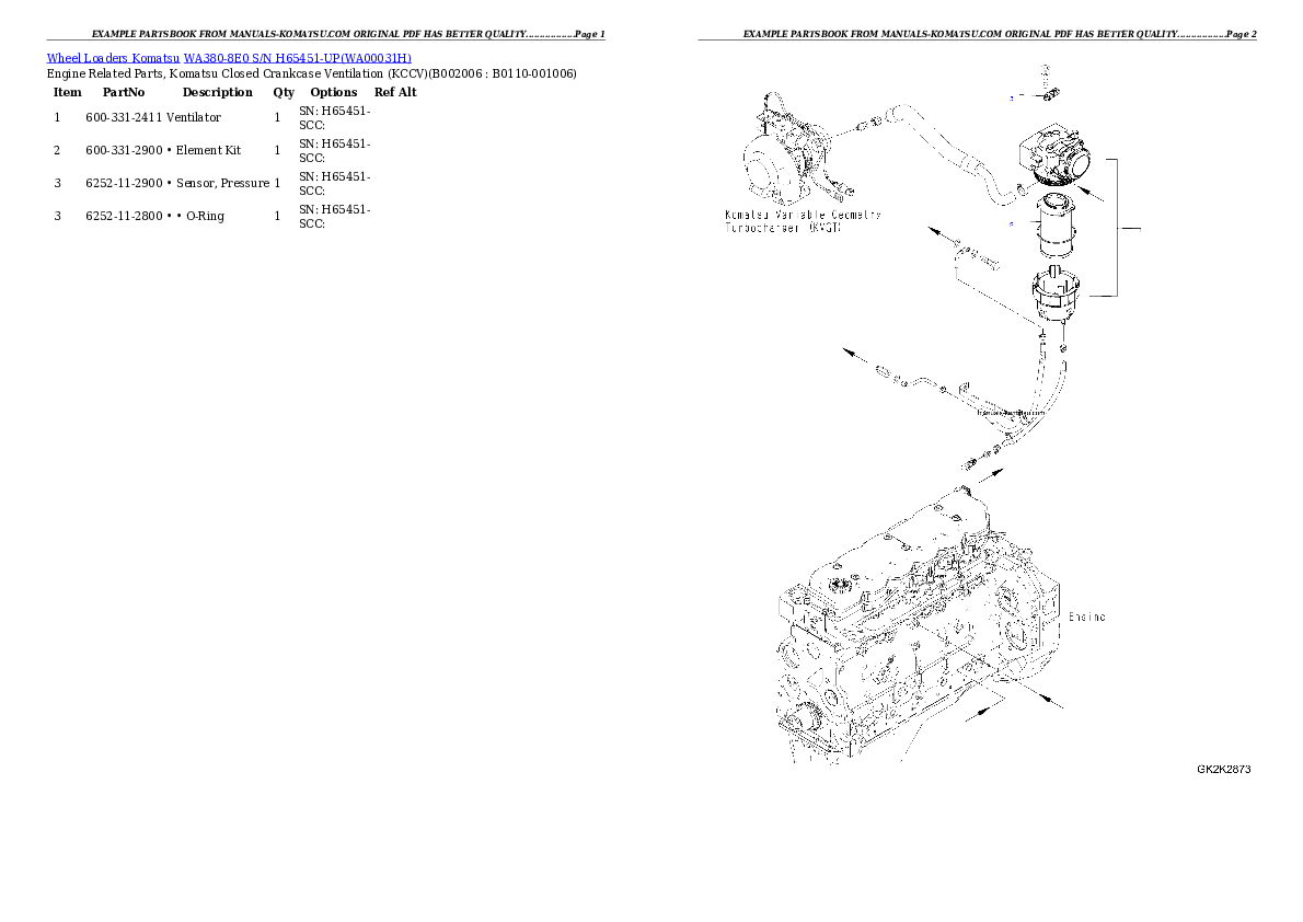 Protected: WA380-8E0 S/N H65451-UP Partsbook