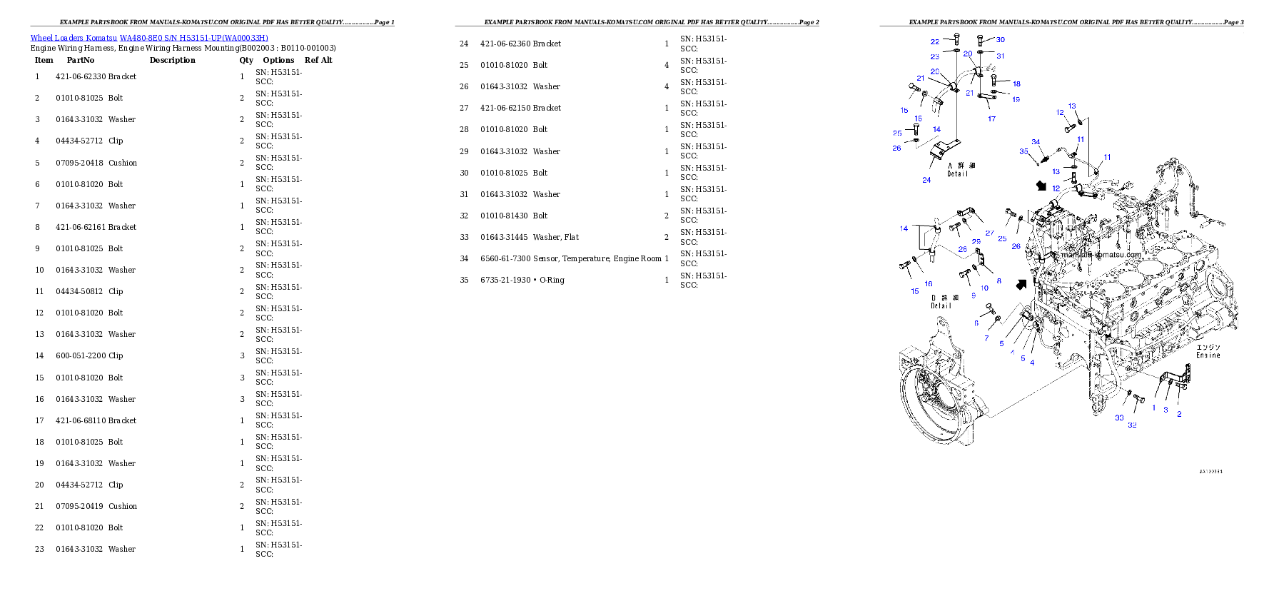 Protected: WA480-8E0 S/N H53151-UP Partsbook