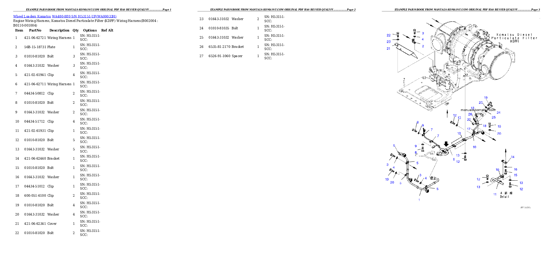 Protected: WA480-8E0 S/N H53151-UP Partsbook