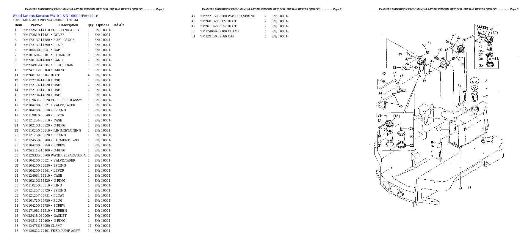 Protected: WA10-1 S/N 10001-UP Partsbook