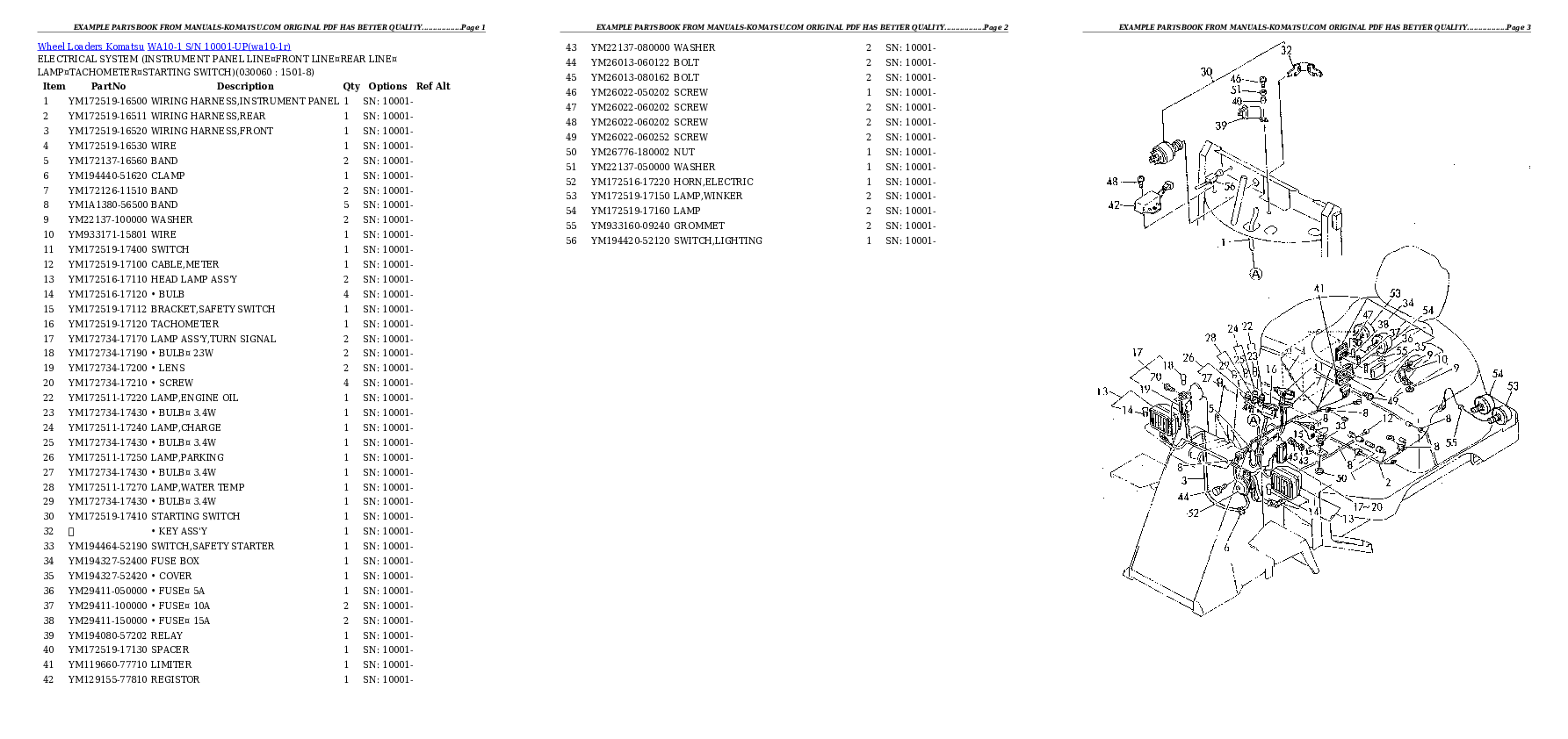 Protected: WA10-1 S/N 10001-UP Partsbook