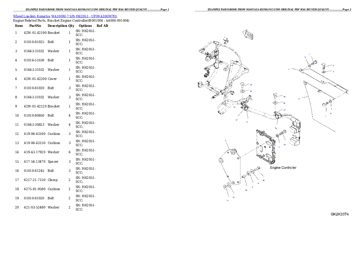 Protected: WA100M-7 S/N H62051 – UP Partsbook