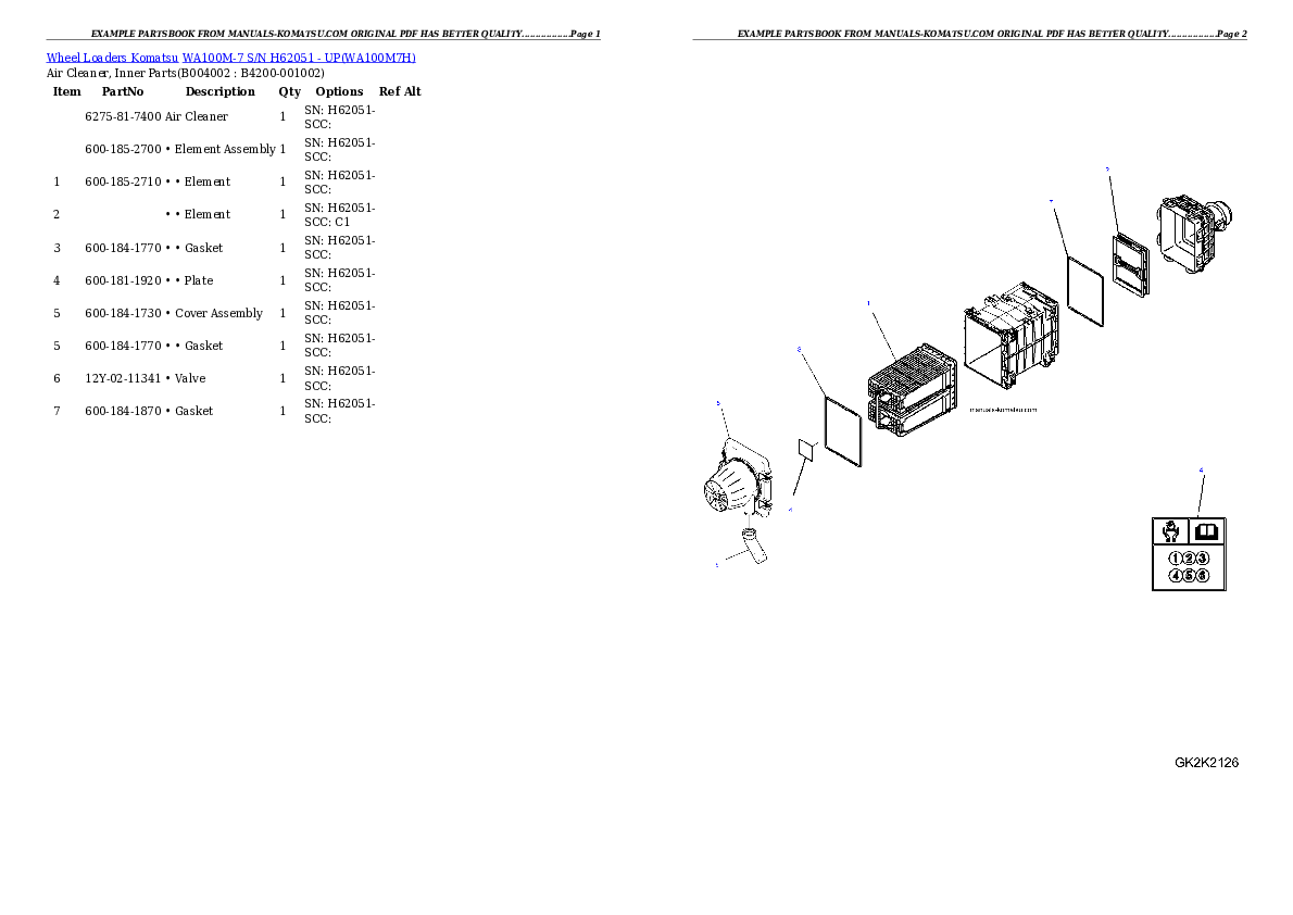 Protected: WA100M-7 S/N H62051 – UP Partsbook