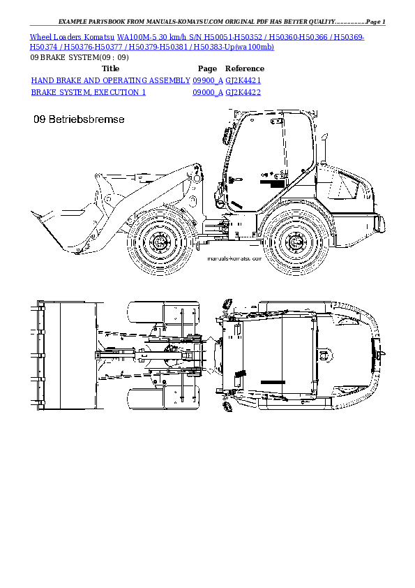 Protected: WA100M-5 30 km/h S/N H50051-H50352 / H50360-H50366 / H50369-H50374 / H50376-H50377 / H50379-H50381 / H50383-Up Partsbook