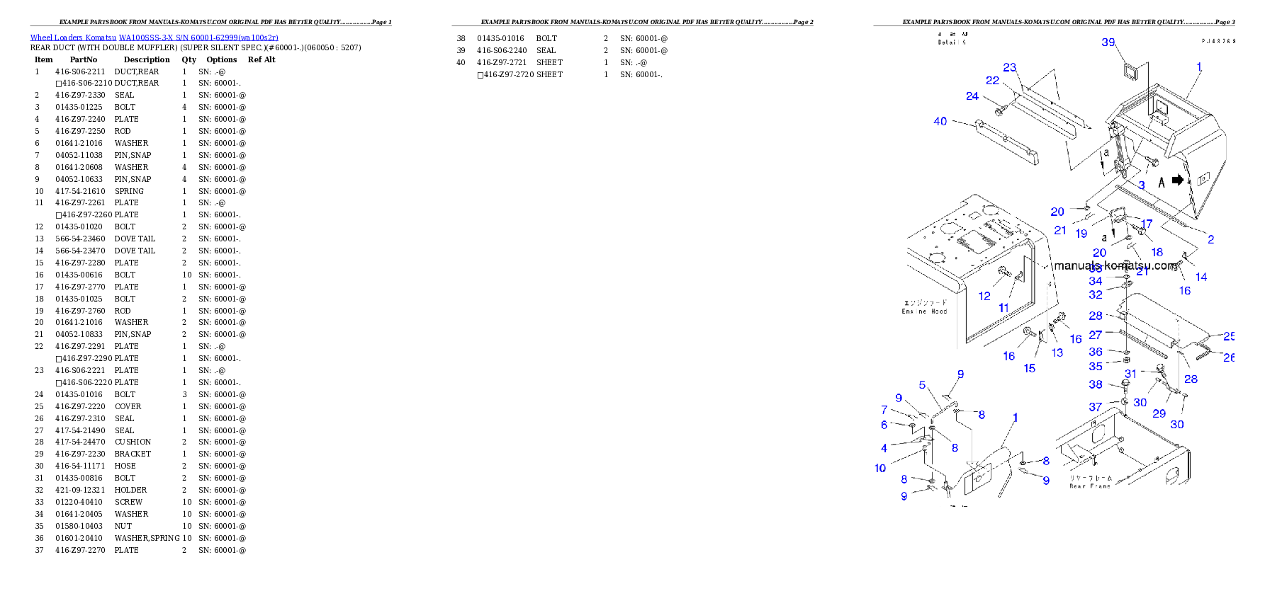 Protected: WA100SSS-3-X S/N 60001-62999 Partsbook