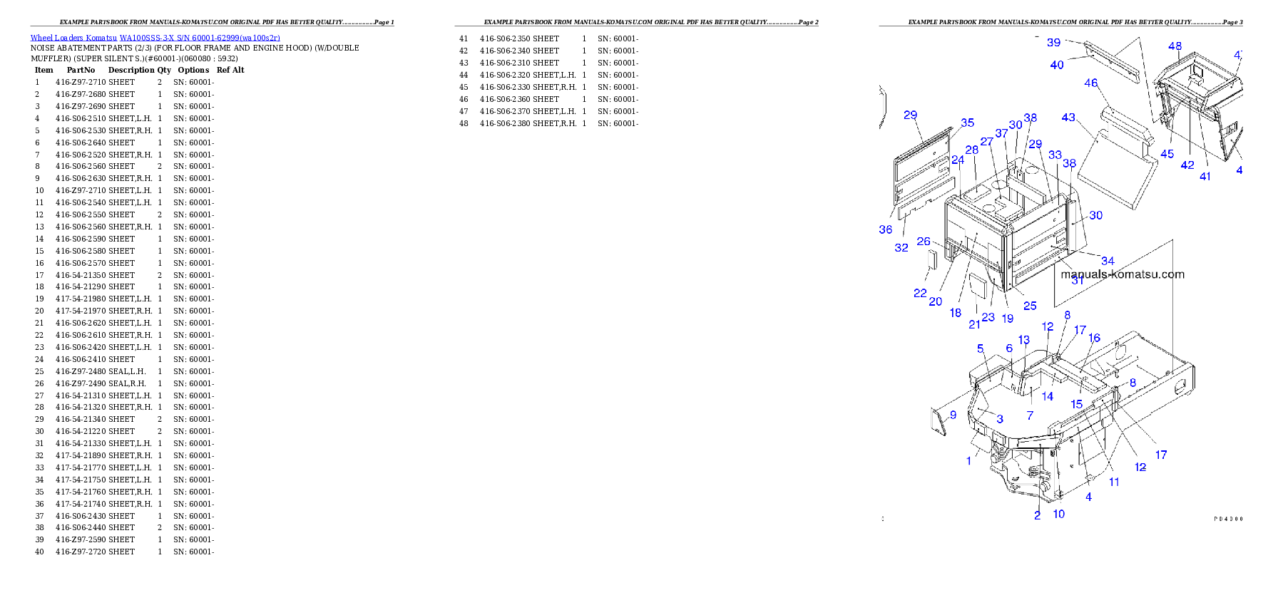 Protected: WA100SSS-3-X S/N 60001-62999 Partsbook