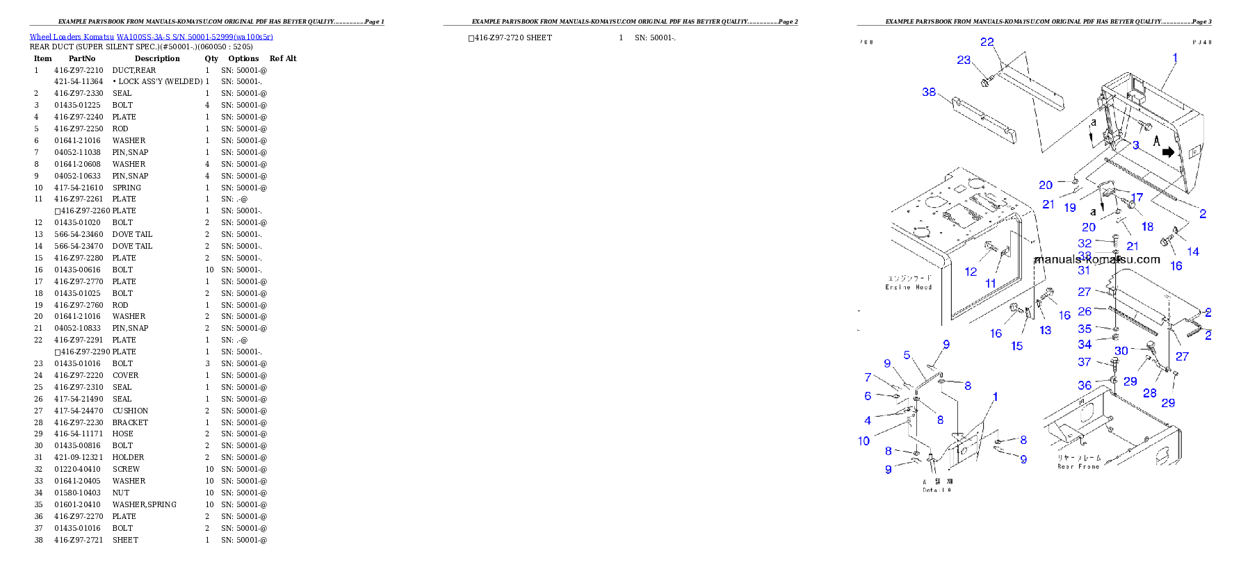 Protected: WA100SS-3A-S S/N 50001-52999 Partsbook