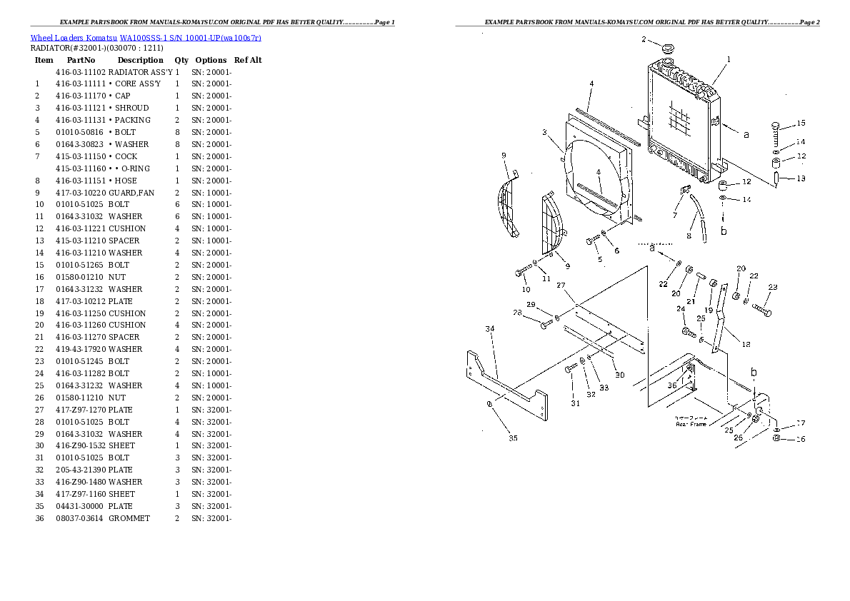 Protected: WA100SSS-1 S/N 10001-UP Partsbook