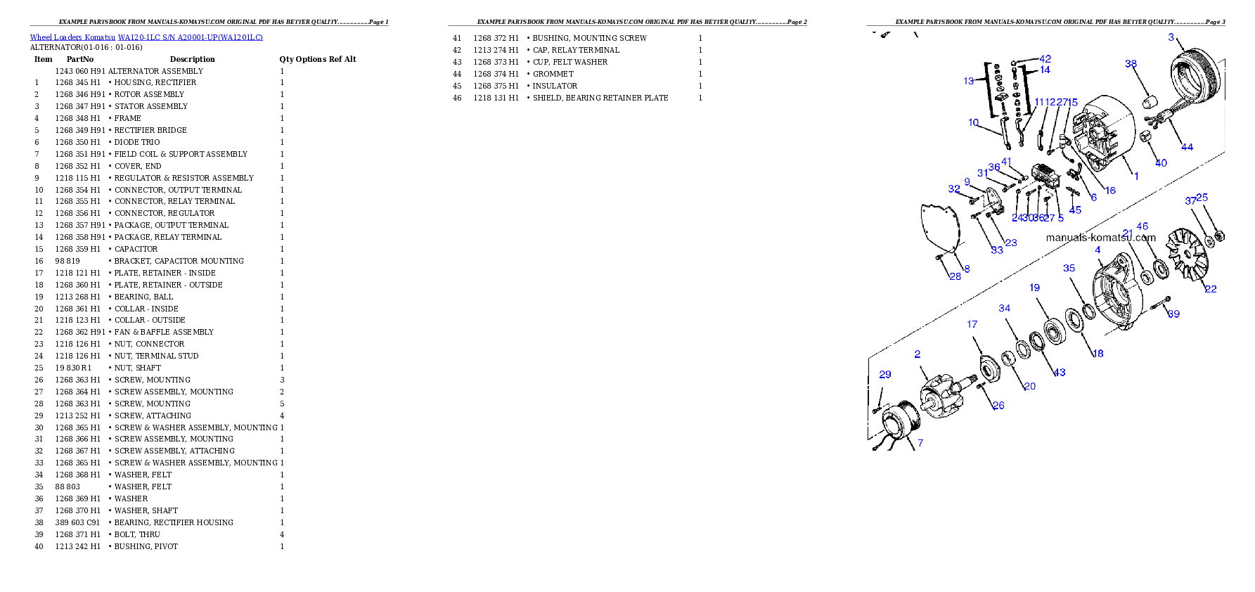 Protected: WA120-1LC S/N A20001-UP Partsbook