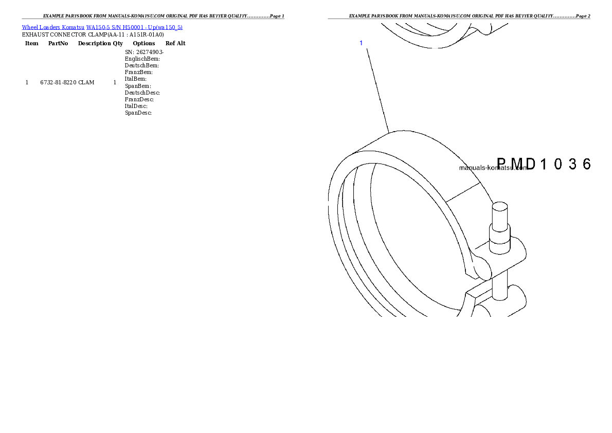 Protected: WA150-5 S/N H50001 – Up Partsbook