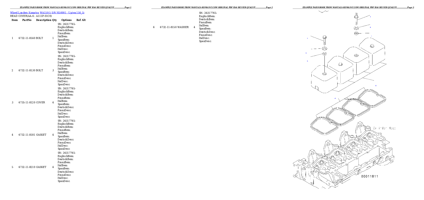 Protected: WA150-5 S/N H50001 – Up Partsbook