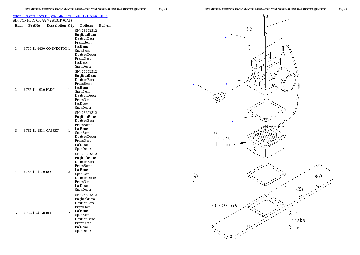 Protected: WA150-5 S/N H50001 – Up Partsbook