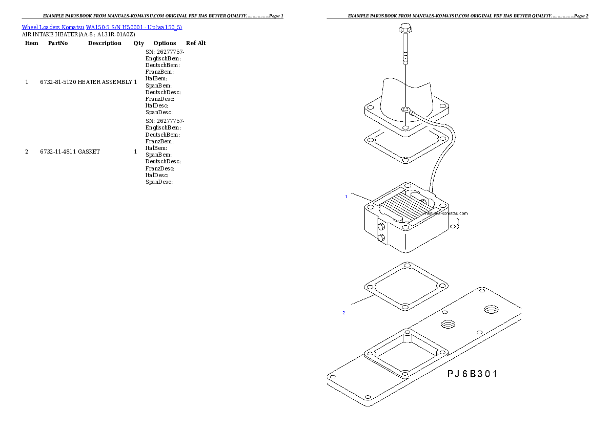Protected: WA150-5 S/N H50001 – Up Partsbook