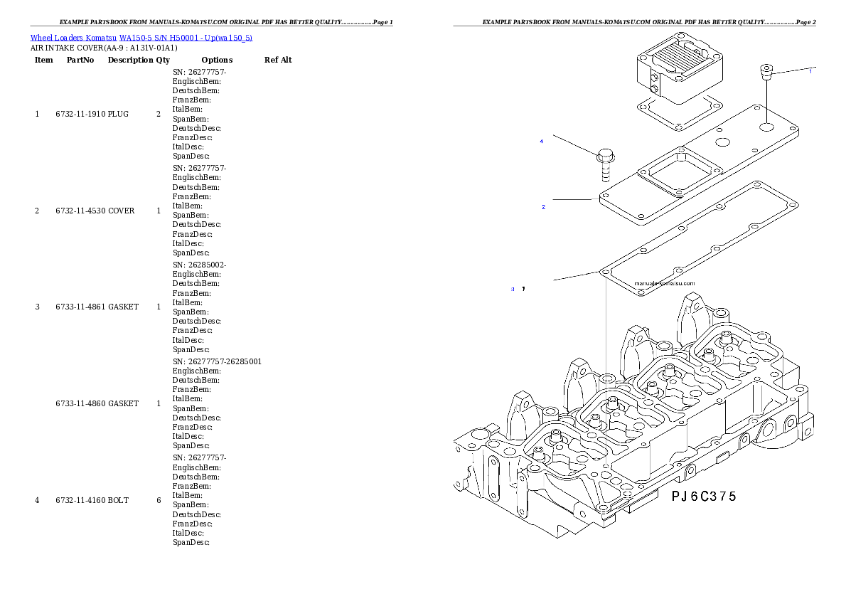 Protected: WA150-5 S/N H50001 – Up Partsbook