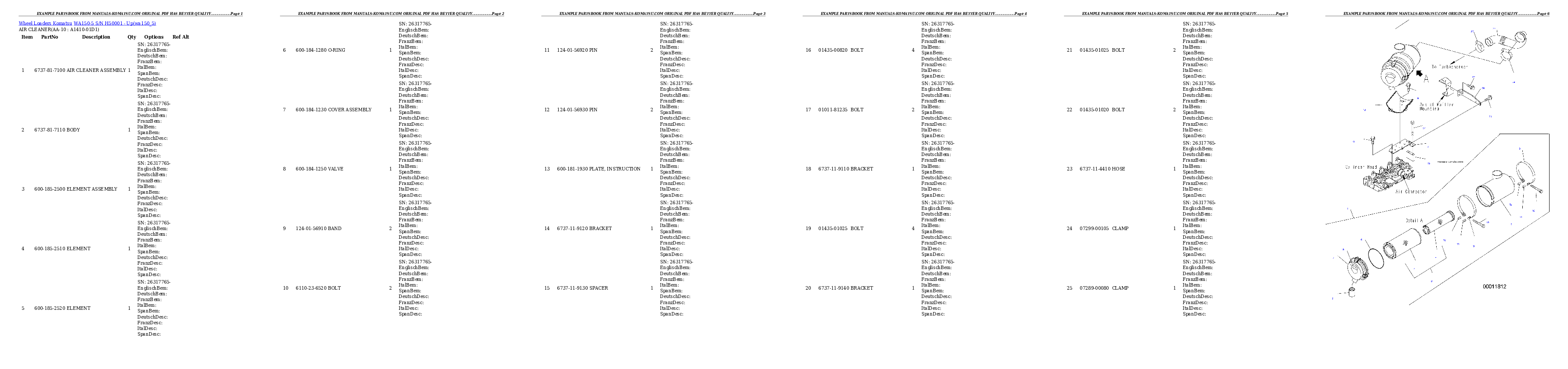 Protected: WA150-5 S/N H50001 – Up Partsbook