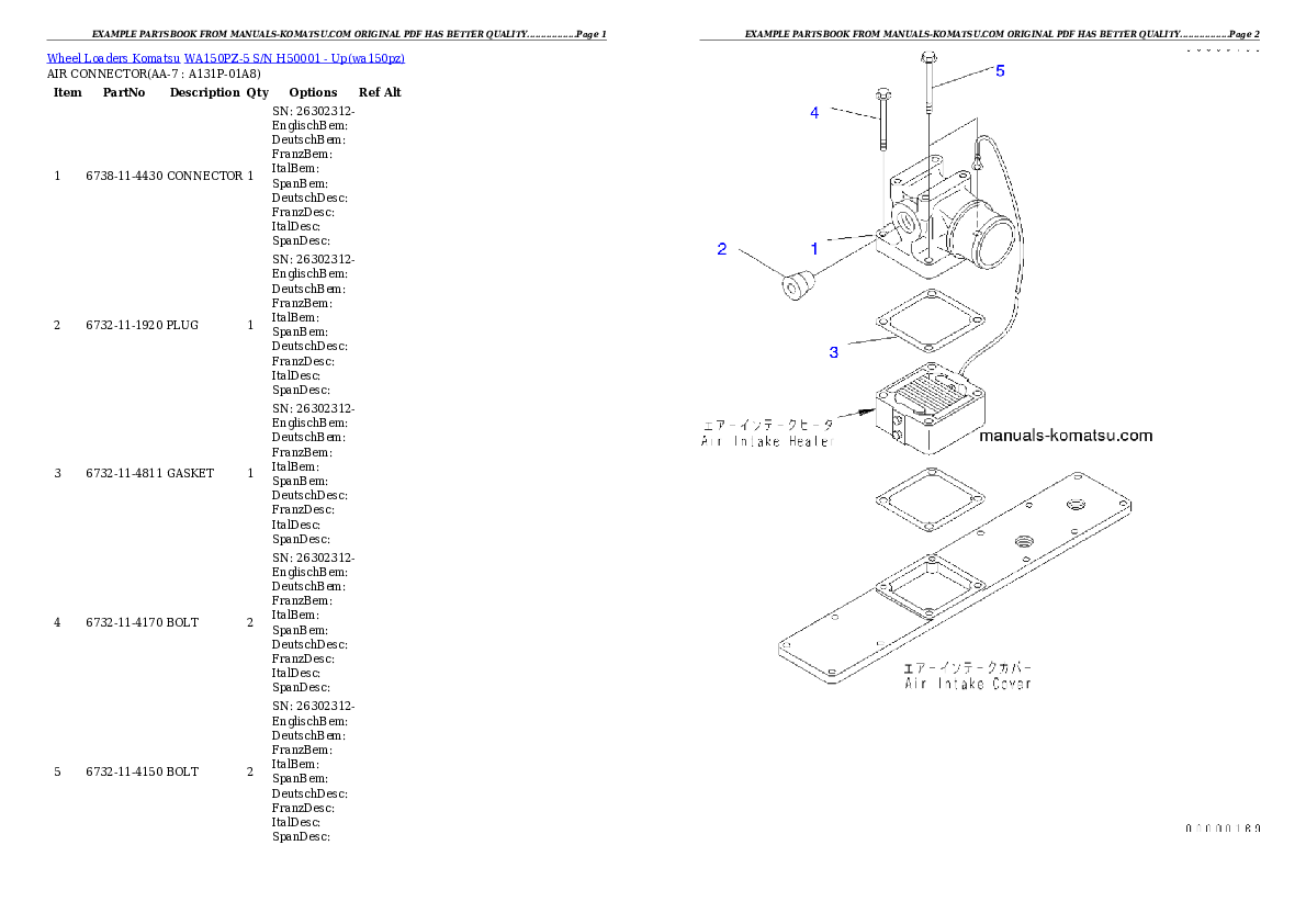 Protected: WA150PZ-5 S/N H50001 – Up Partsbook