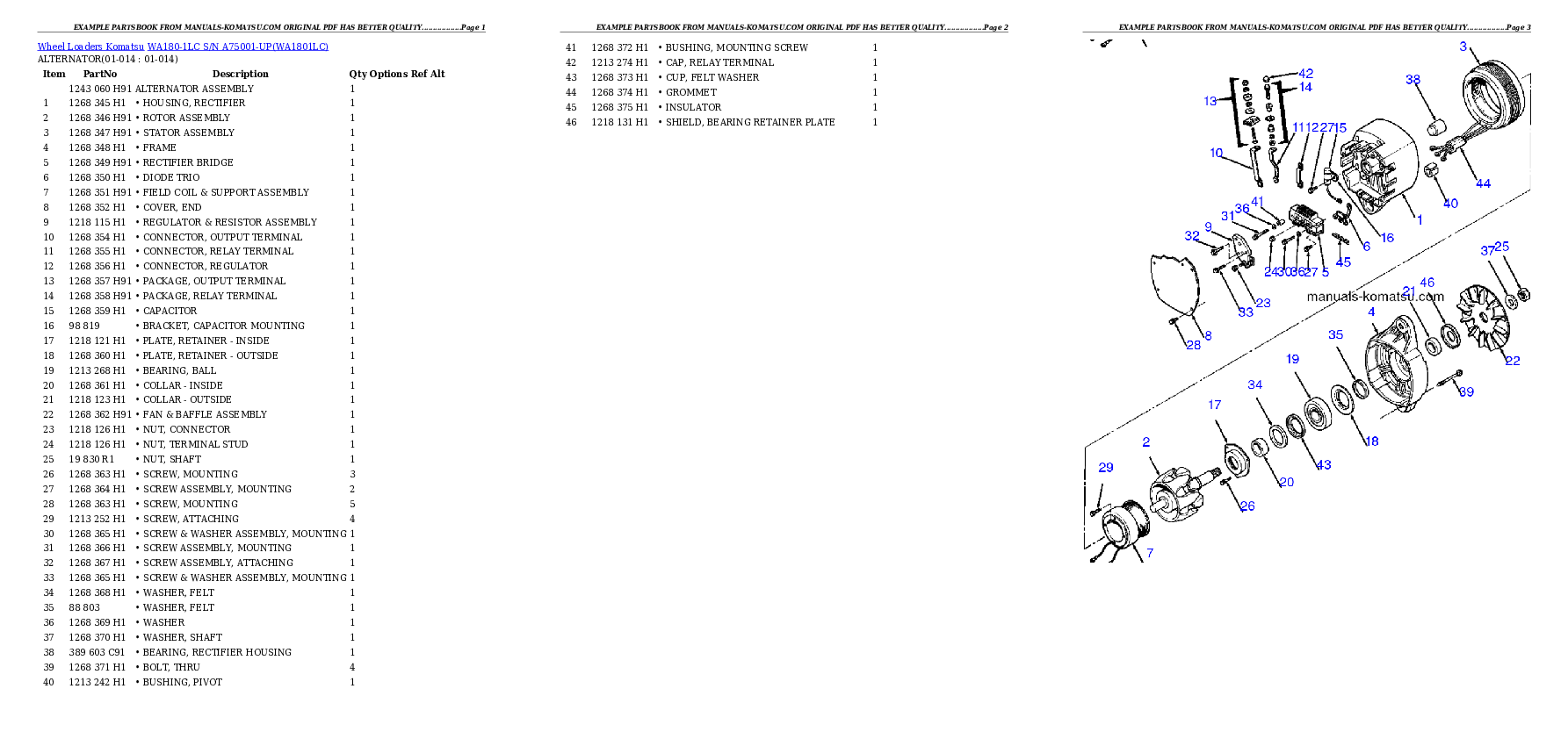 Protected: WA180-1LC S/N A75001-UP Partsbook