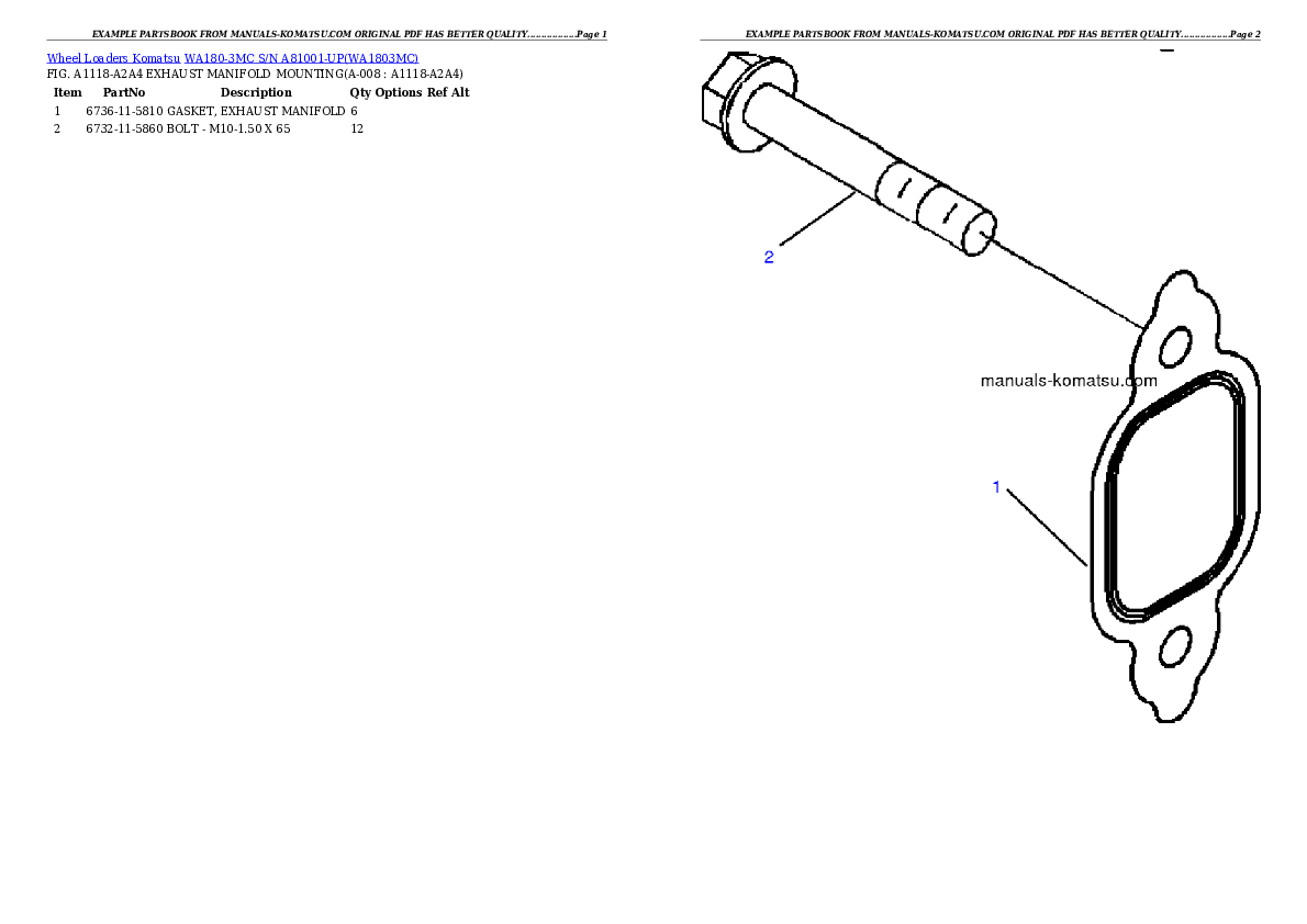 Protected: WA180-3MC S/N A81001-UP Partsbook