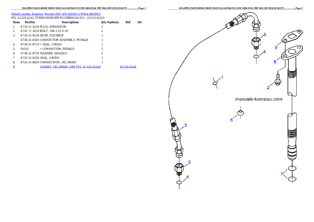 Protected: WA180-3MC S/N A81001-UP Partsbook