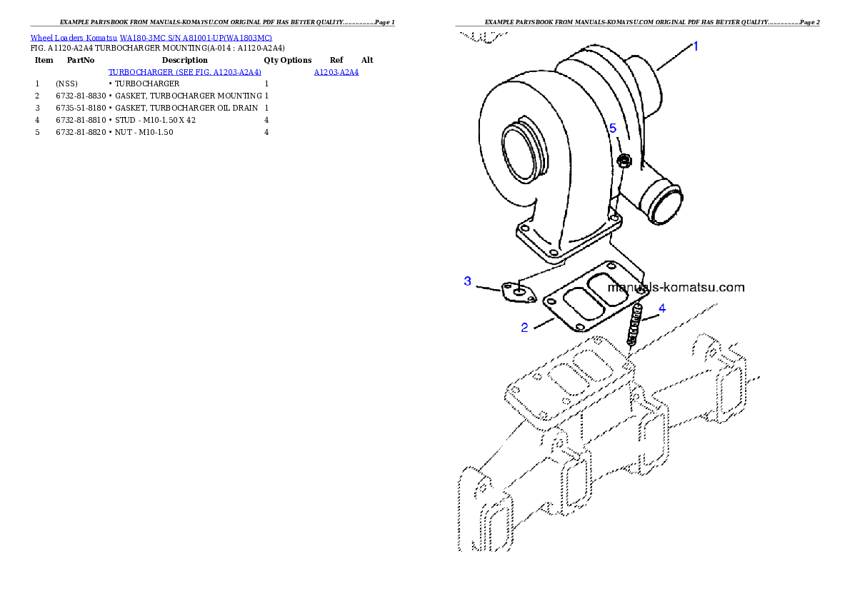 Protected: WA180-3MC S/N A81001-UP Partsbook