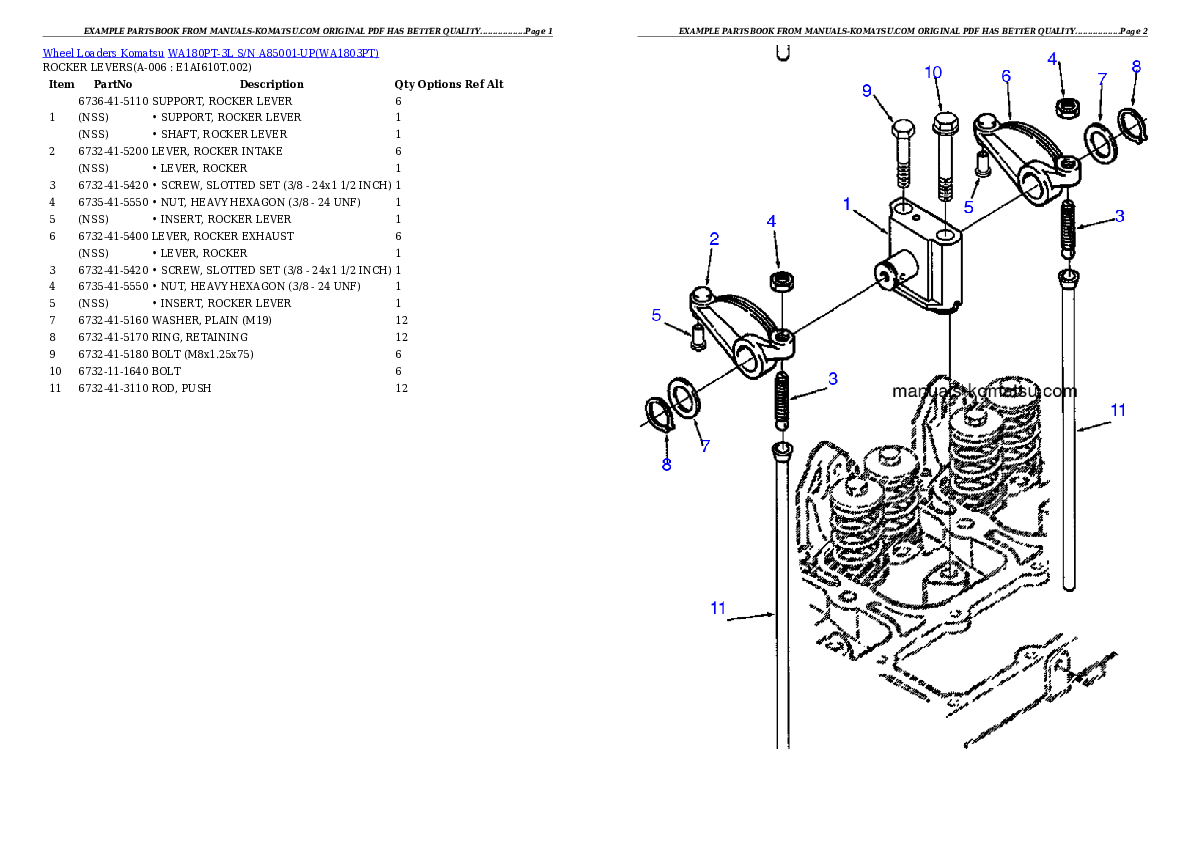 Protected: WA180PT-3L S/N A85001-UP Partsbook