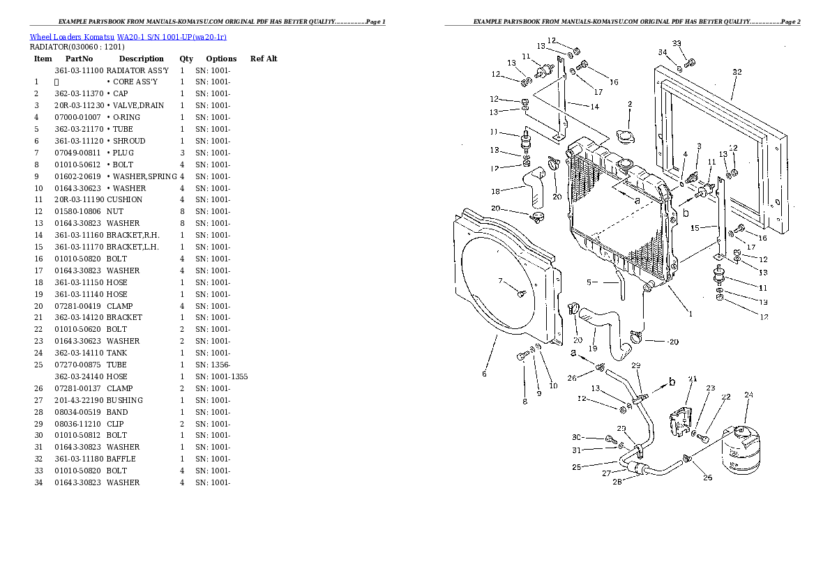 Protected: WA20-1 S/N 1001-UP Partsbook